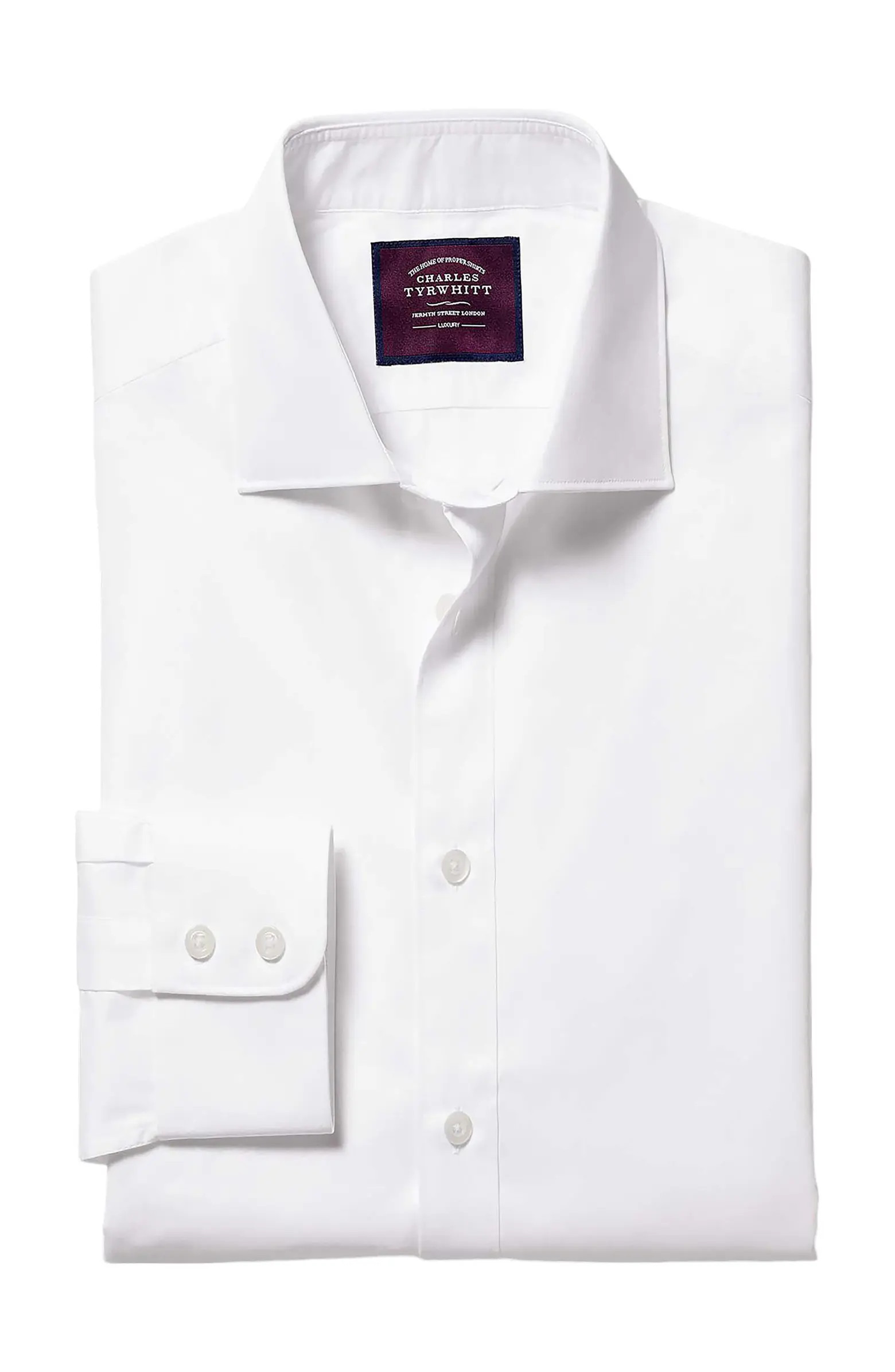 Charles Tyrwhitt Luxury Twill Slim Fit Shirt Double Cuff | Nordstrom | Nordstrom
