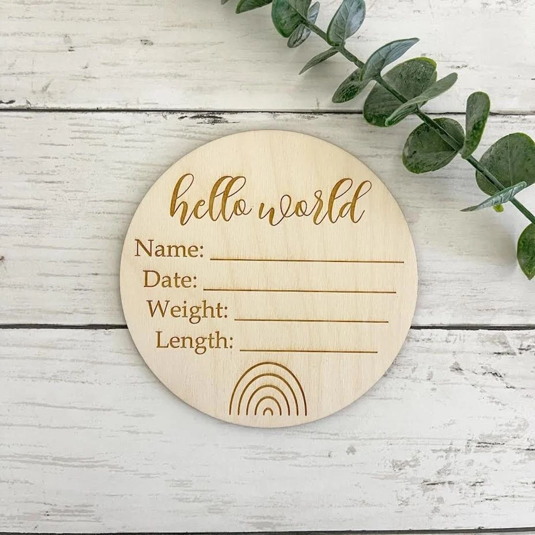 Hello World Stats Sign | Hello World Sign | Baby Stats Sign | Birth Stats | Newborn Announcement ... | Etsy (US)