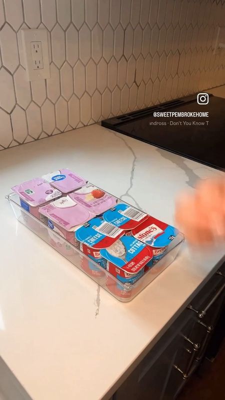 Refrigerator organization from Idesign is one of my top loved items. Sturdy, aesthetic and affordable. #organization #idesign #kitchen 

#LTKVideo #LTKhome #LTKMostLoved
