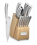 Cuisinart C99SS-15P 15 Piece Stainless Steel Blades Wood Professional-Cutlery-Block-Set, Size | Amazon (US)