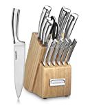 Cuisinart C99SS-15P 15 Piece Stainless Steel Blades Wood Professional-Cutlery-Block-Set, Size | Amazon (US)