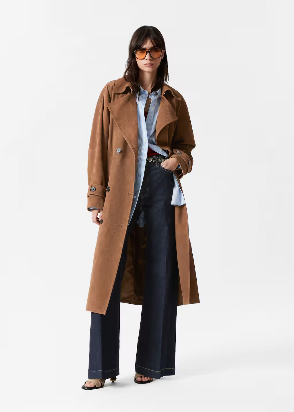 Maxi Suede Trench Coat | & Other Stories - US