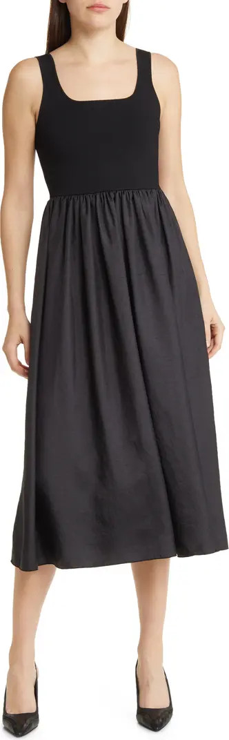 Mixed Media A-Line Dress | Nordstrom