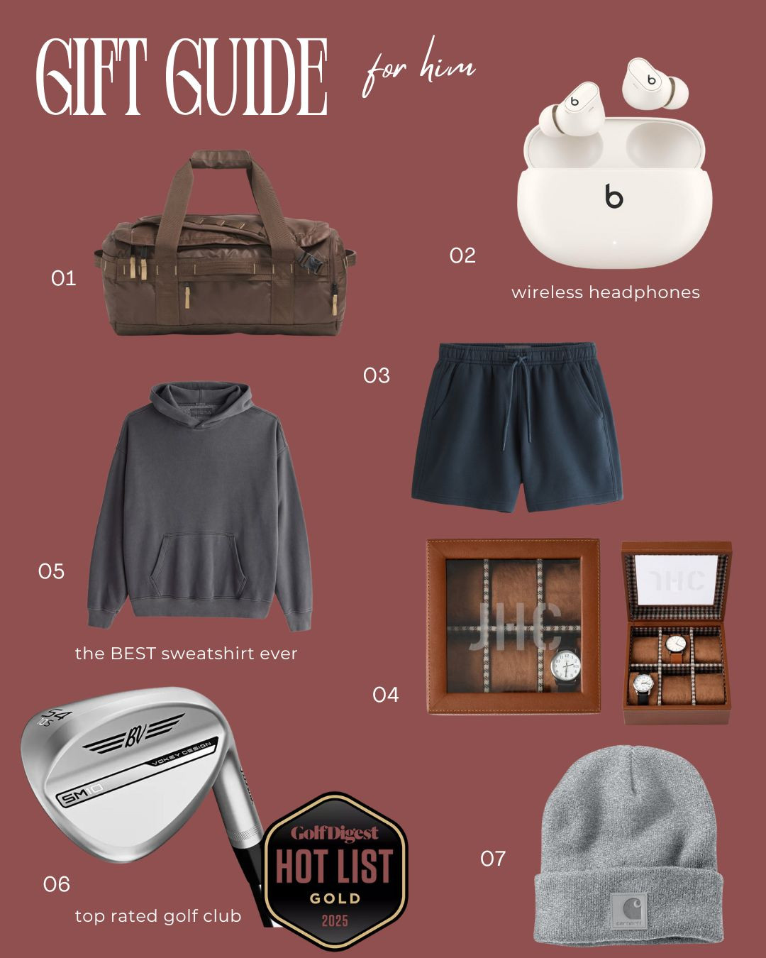 gift guide!

gift guide for him, gift guide for boyfriend

gifts for him, gift ideas for boyfriend, gift ideas for brother, gift ideas for dad, gift ideas for husband, gift ideas for him, gift guide, present ideas, presents, golfer, mens gifts, gift ideas for boys, gift guide 2025 

 #LTKGiftGuide #LTKHoliday #LTKMens