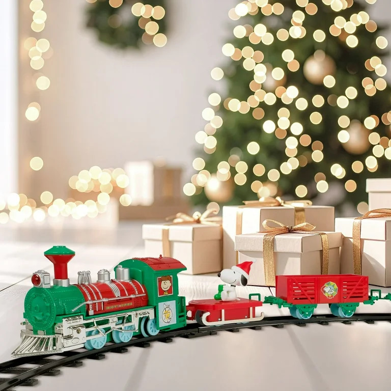Snoopy Express 12-Piece Christmas Train Set – Holiday Décor Toy by Ruz - Walmart.com | Walmart (US)