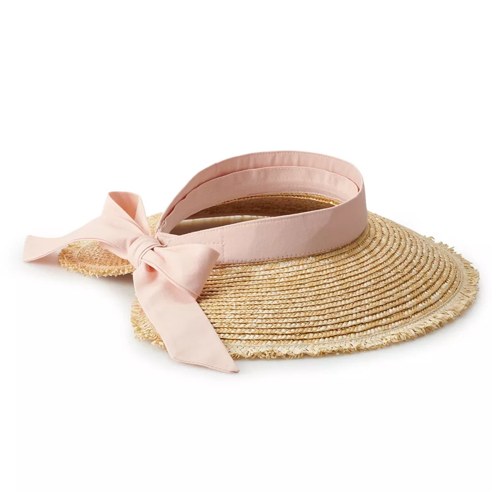 Women's LC Lauren Conrad Straw Visor Hat | Kohl's