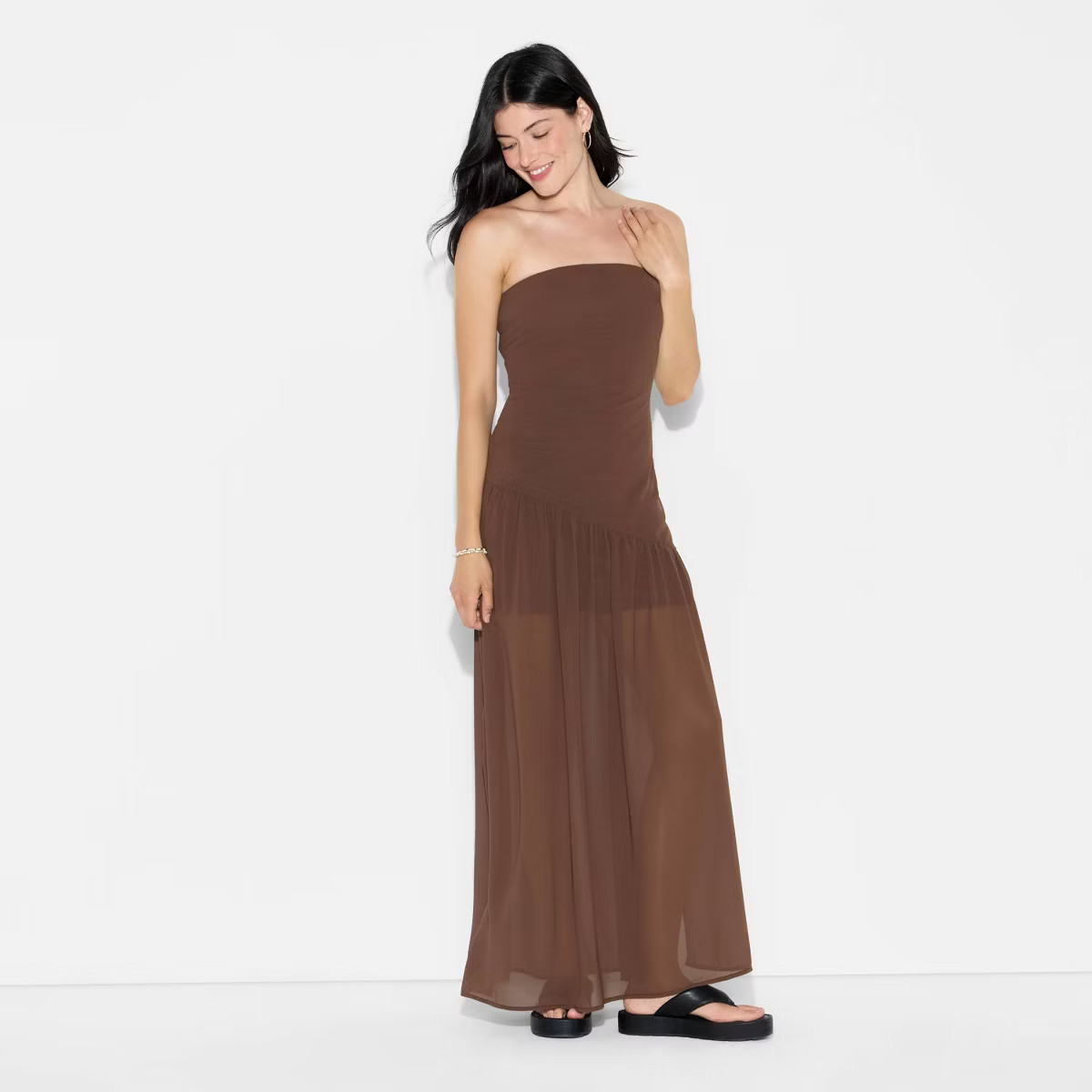 Women's Drop Waist Tube Maxi A-Line Dress - Wild Fable™ | Target