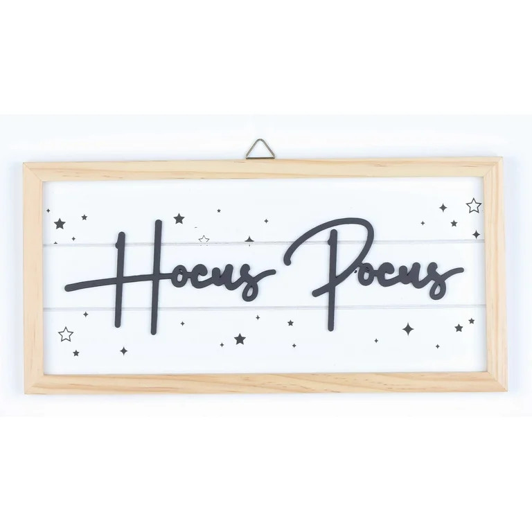 Way To Celebrate Halloween Wall Decor, Hocus Pocus Sign | Walmart (US)