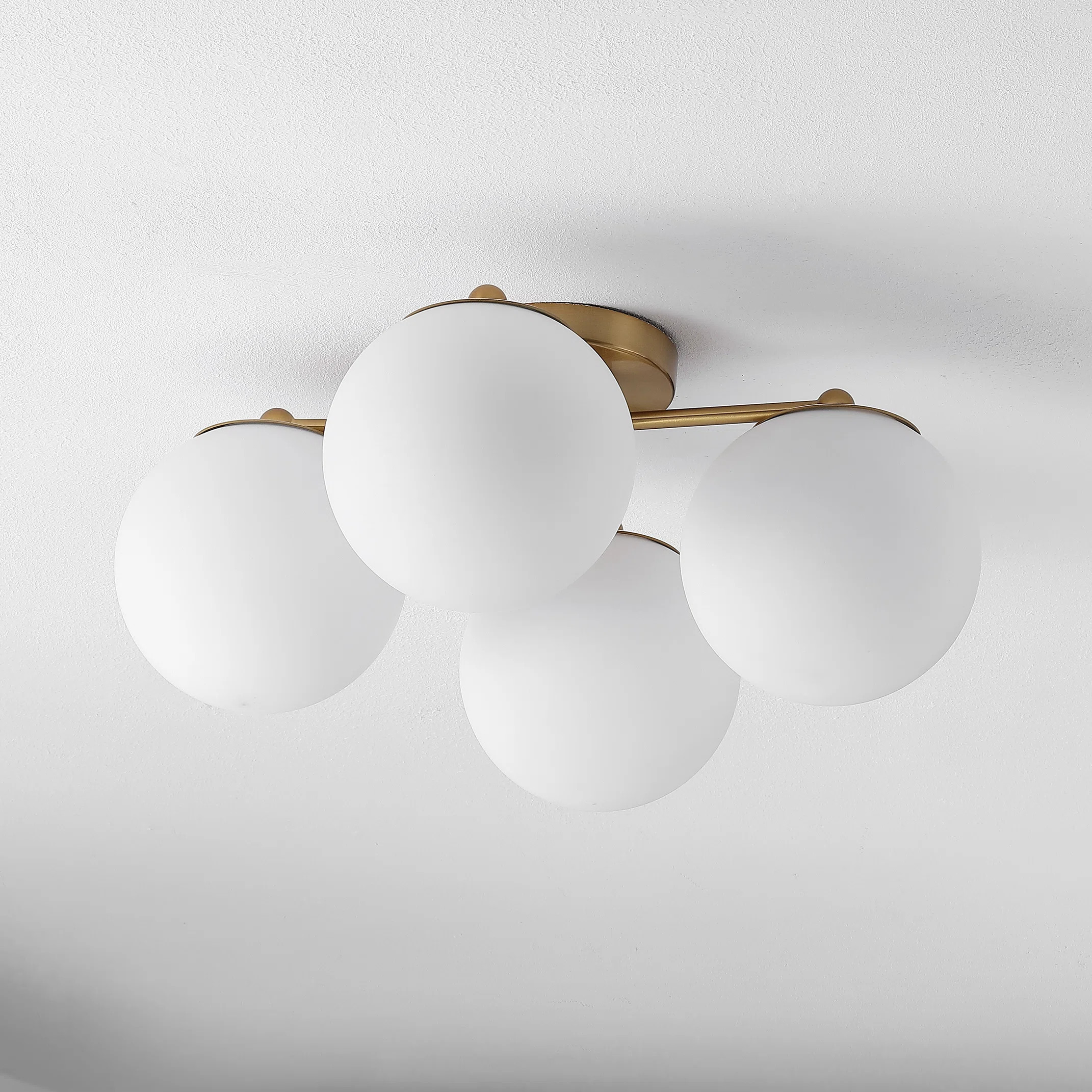 Illeana Glass Semi Flush Mount | Wayfair North America