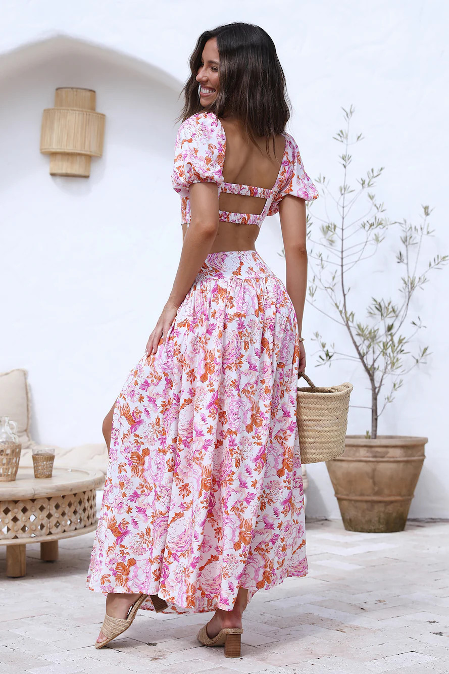 Next Millennium Maxi Skirt Pink | Fortunate One
