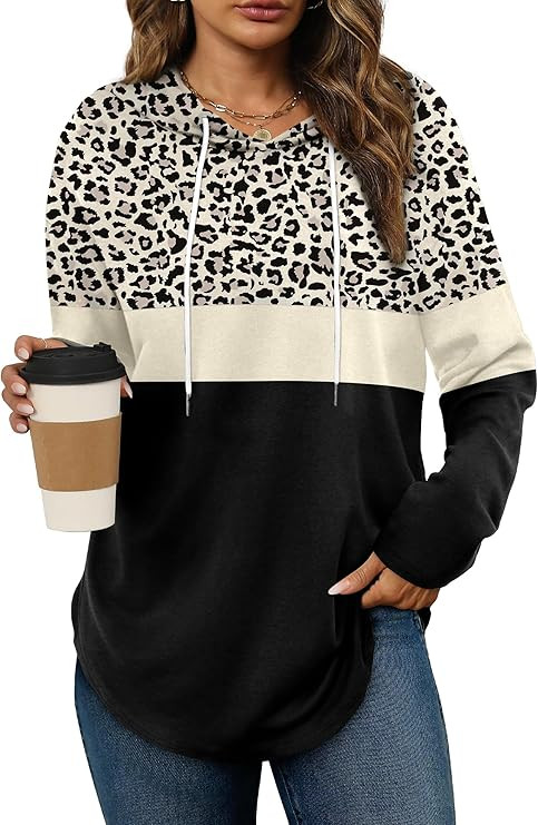 Bofell Hoodies for Women Long Sleeve Shirts Fall Clothes 2025 Outfits Crewneck Sweatshirts Winter... | Amazon (US)