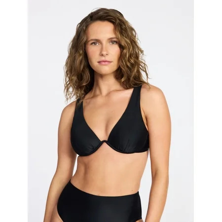 Time and Tru Women's and Women's Plus Underwire Bikini Top, Sizes XS-3X | Walmart (US)