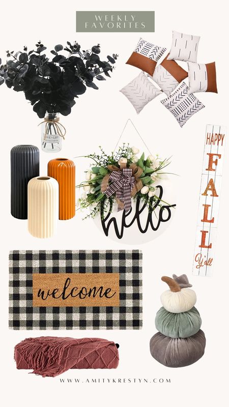 Fall decor | decor | fall | psl | pumpkin spice | home | home decor | plaid | floral | boho | trendy | trending 