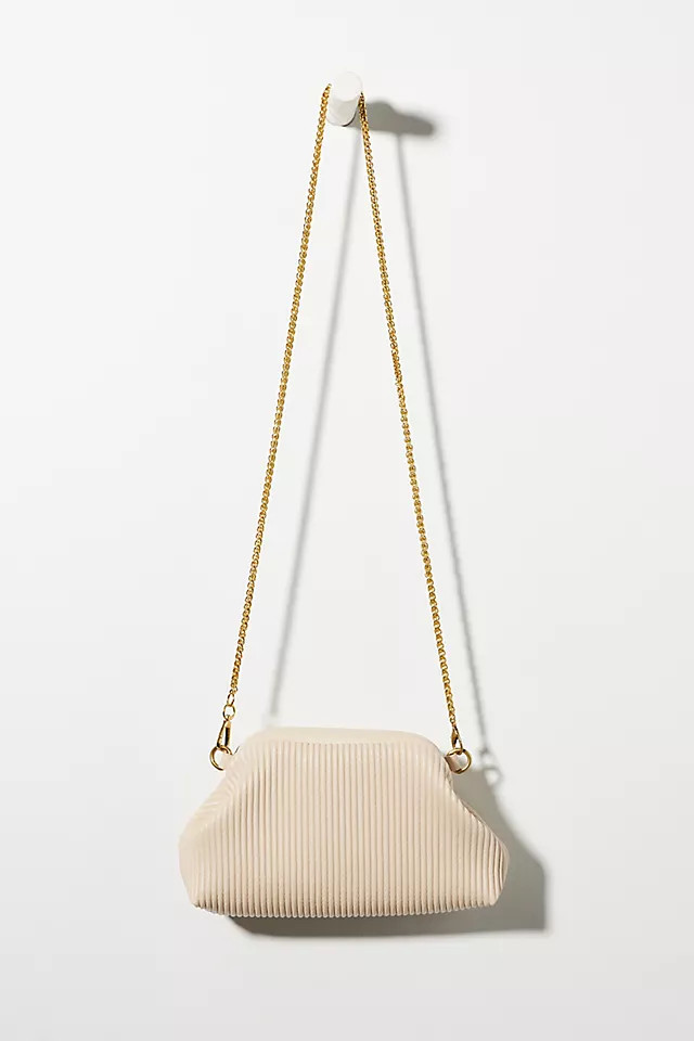 Faux Leather Clamshell Clutch | Anthropologie (US)