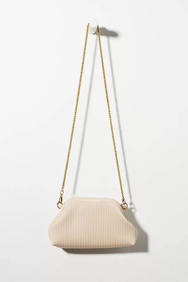 Faux Leather Clamshell Clutch | Anthropologie (US)