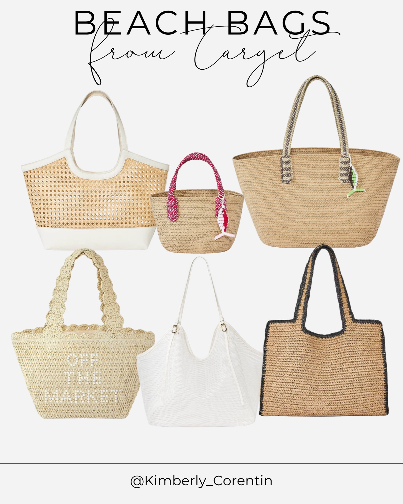 Target beach has that will double as a travel bag or carryon do your next beach vacation! 

Summer outfits, spring outfits 2026, date night outfits, pool bag, beach bag, plus size fashion, raffia totes, raffia bags, woven totes, woven bags, target purses, over 40, under $50, white beach bag, bride beach bag, bridal party bags, bridal party totes, brown beach bag, brown toes, brown pool bag

#LTKTravel #LTKSwim #LTKOver40