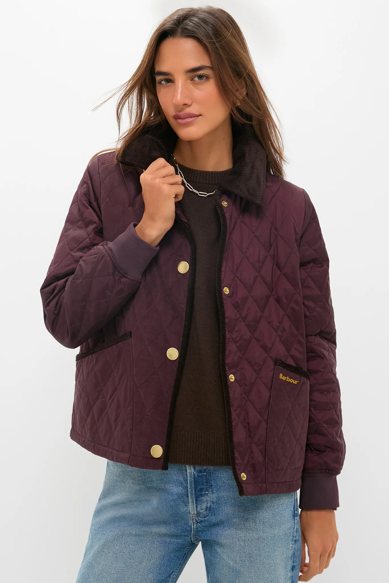 Black Cherry Marla Quilted Jacket | Tuckernuck (US)