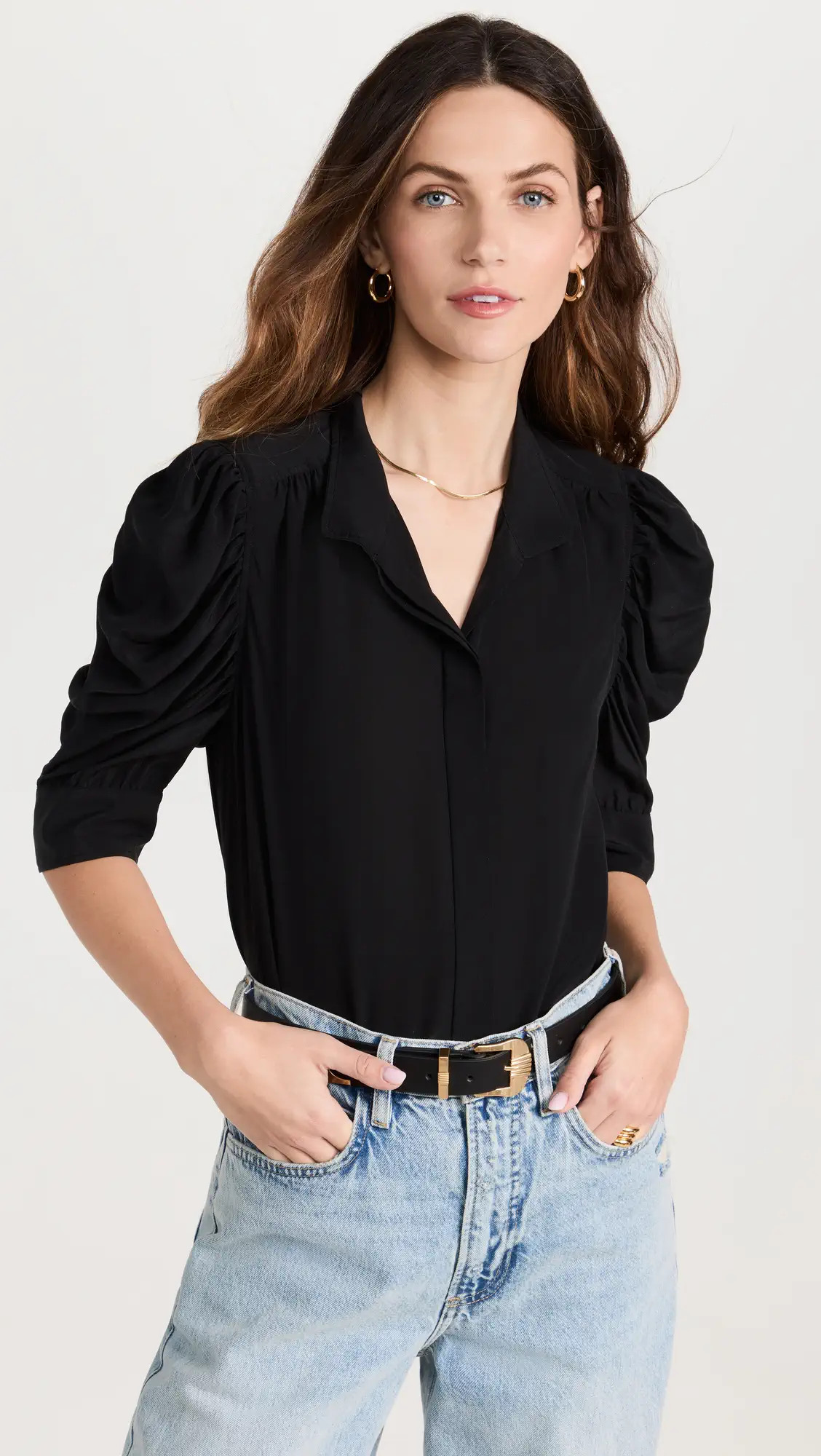 FRAME Gillian Blouse | Shopbop | Shopbop
