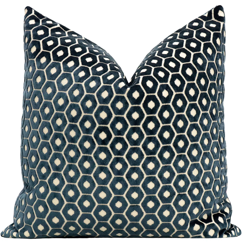 PALOMA CUT VELVET // NAVY BLUE | LITTLE DESIGN COMPANY