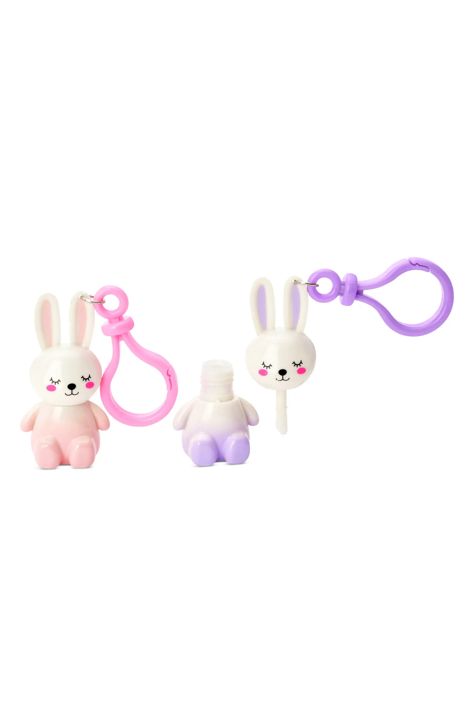 Kids' Bunny Besties 2-Pack Lip Gloss Key Chains | Nordstrom