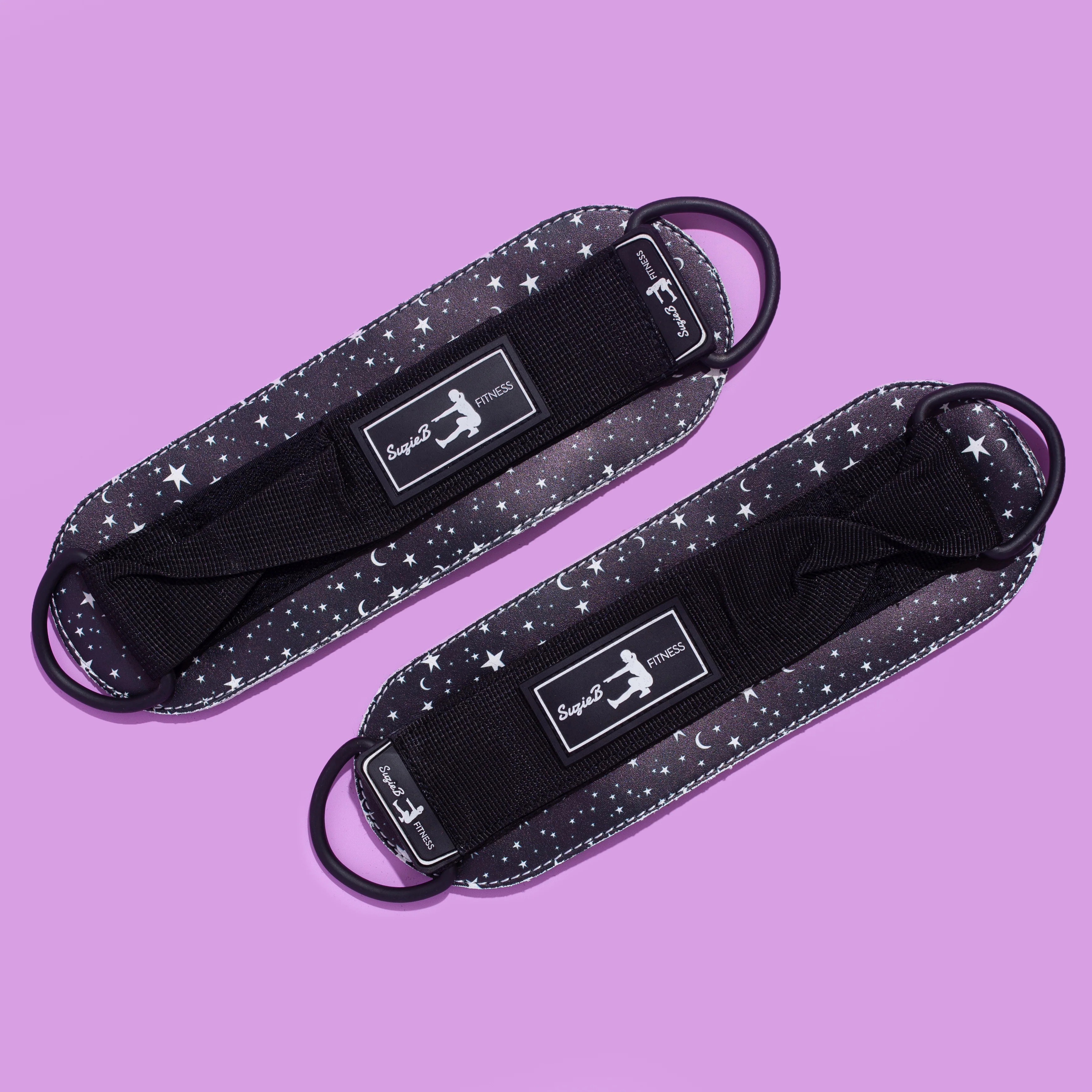 BLACK STAR ANKLE STRAPS | SuzieB Fitness