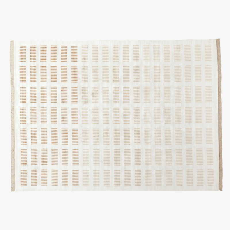 Alize Handloomed Ivory Viscose Area Rug 9'x12' + Reviews | CB2 | CB2