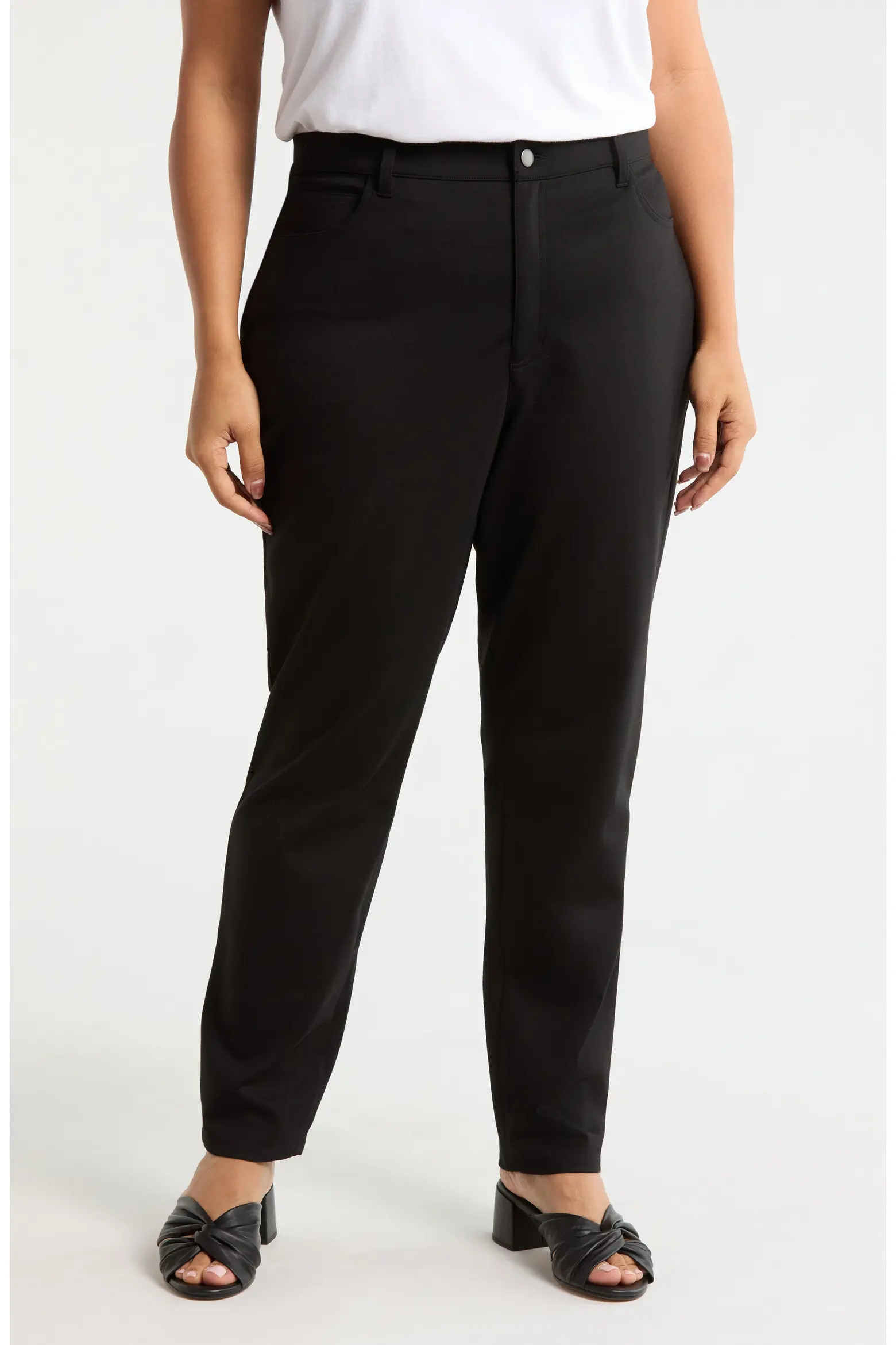 Eileen Fisher High Waist Slim Pants (Women) | Nordstrom | Nordstrom