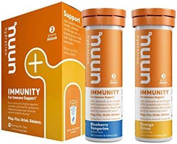 Nuun Immunity: Antioxidant Immune Support Hydration Supplement with Vitamin C, Zinc, Turmeric, El... | Amazon (US)