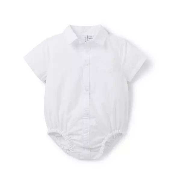 Baby Seersucker Collared Bodysuit | Janie and Jack