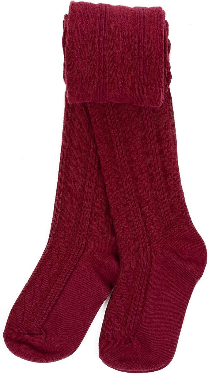 Leveret Girls Tights Baby/Toddler/Big Girls Cable Tight Variety if Colors (Size 6 Months-14 Years... | Amazon (US)