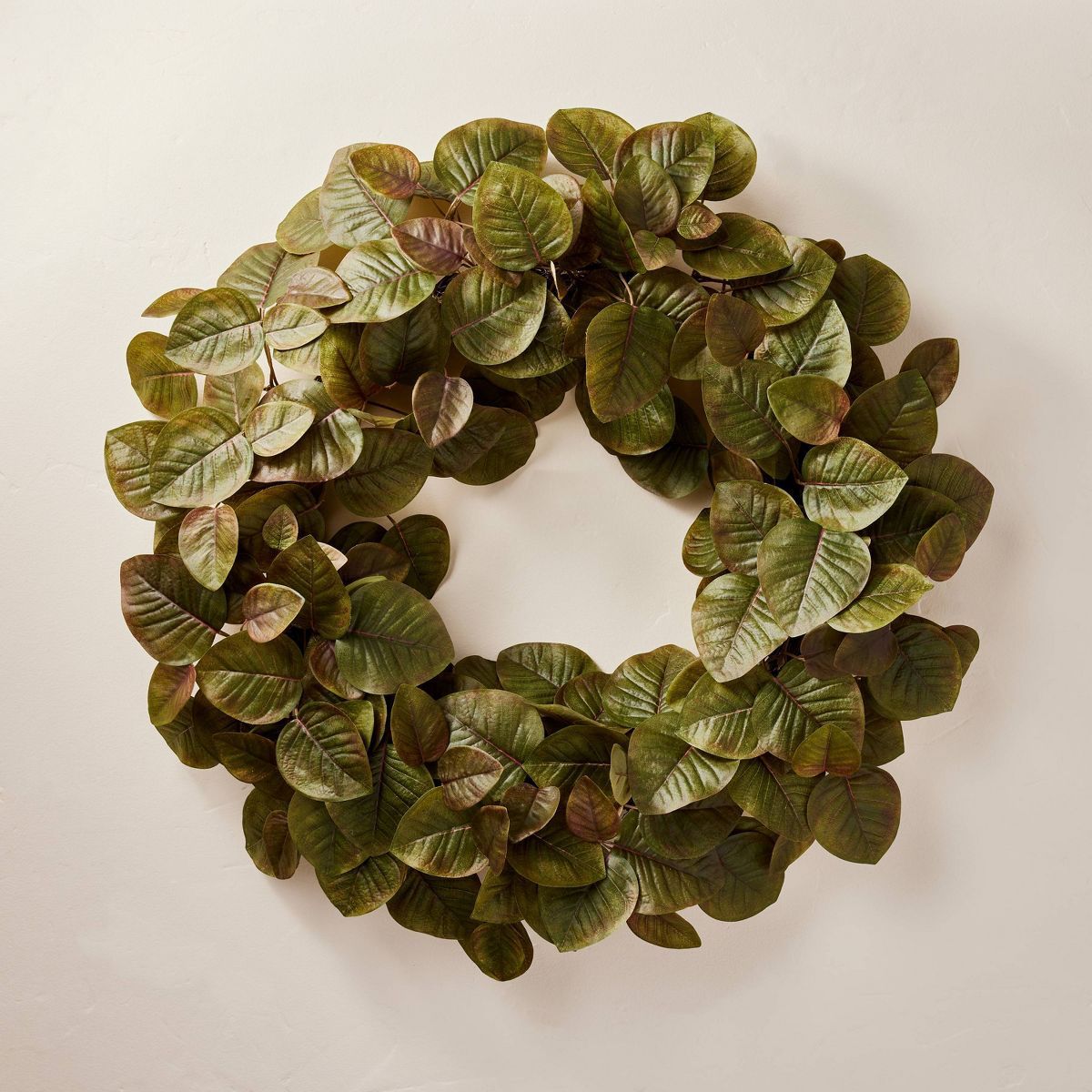 24" Faux Fall Leaf Wreath - Hearth & Hand™ with Magnolia | Target