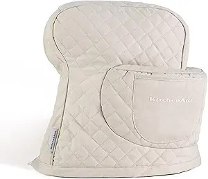 KITCHENAID Fitted Tilt-Head Stand Mixer Cover with Storage Pocket, Quilted 100% Cotton,14.4"x18"x... | Amazon (US)