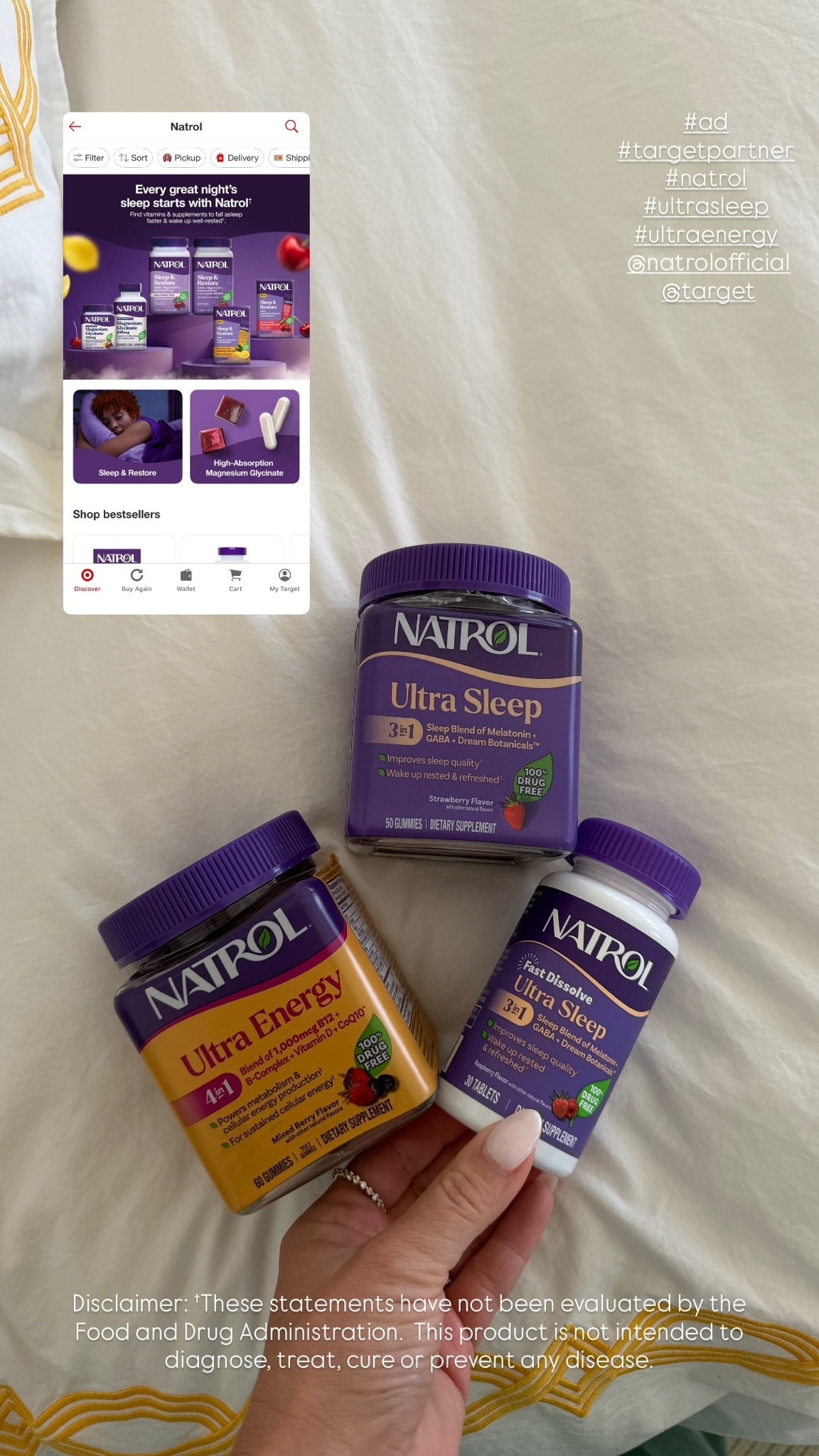 #ad @Natrolofficial has two new supplement lines available at @Target ! They recently launched Ultra Energy✨and Ultra Sleep🌙

#TargetPartner #Natrol #UltraSleep #UltraEnergy @Shop.LTK #liketkit

Disclaimer: †These statements have not been evaluated by the Food and Drug Administration.  This product is not intended to diagnose, treat, cure or prevent any disease.