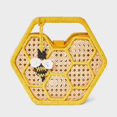 Straw Caning Honey Comb Clutch - A New Day™ Natural | Target