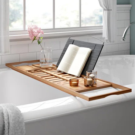 Rebrilliant Gardner Bamboo Bath Caddy | Wayfair North America