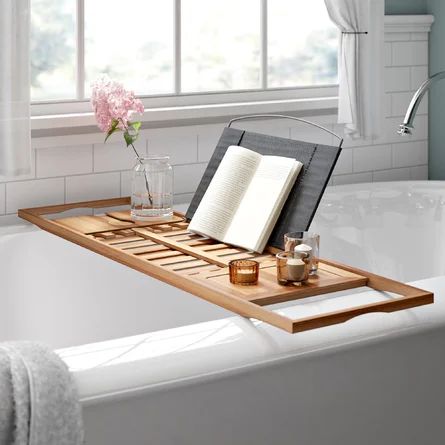 Rebrilliant Gardner Bamboo Bath Caddy | Wayfair North America