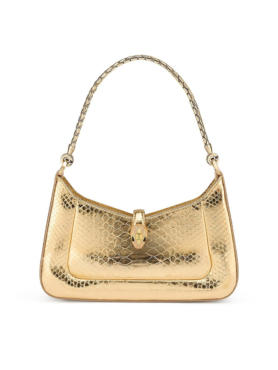 Women's Serpenti Metallic Python Shoulder Bag - Gold | Saks Fifth Avenue