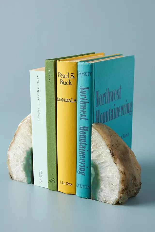 Agate Crystal Bookends | Anthropologie (US)