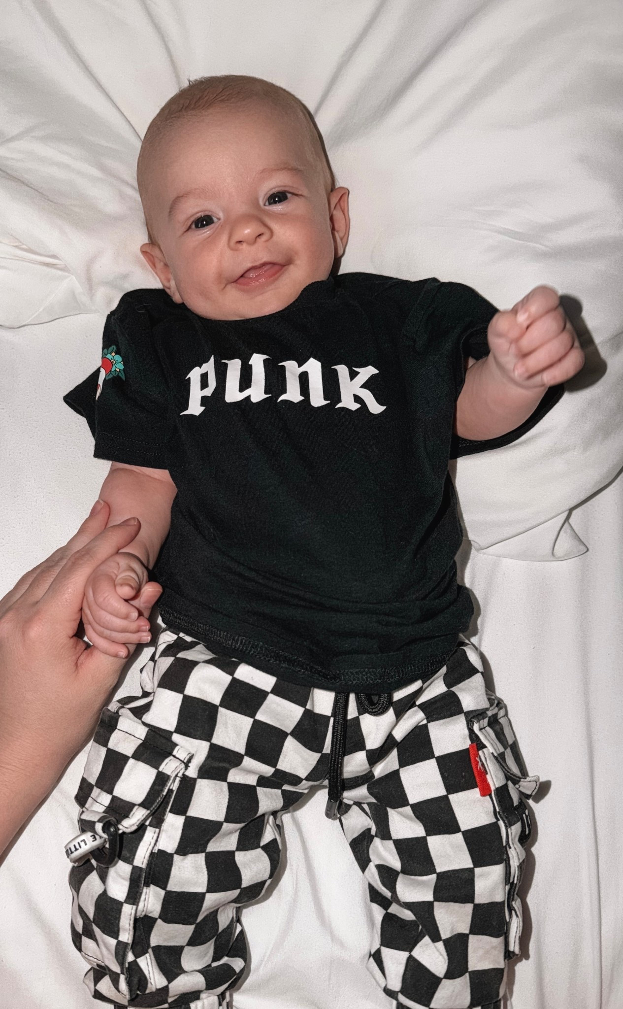 Rad baby boy 🏁🤘🏻 
~do not size up in the tshirt they are loose fitting in kids normal size-if you want a slightly tighter/better fit size down one! 

#LTKU #LTKBaby #LTKootd