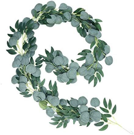 iFLOVE 6.5ft Artificial Eucalyptus Willow Garland Hanging Greenery Vines for Wedding Decorations ... | Amazon (US)