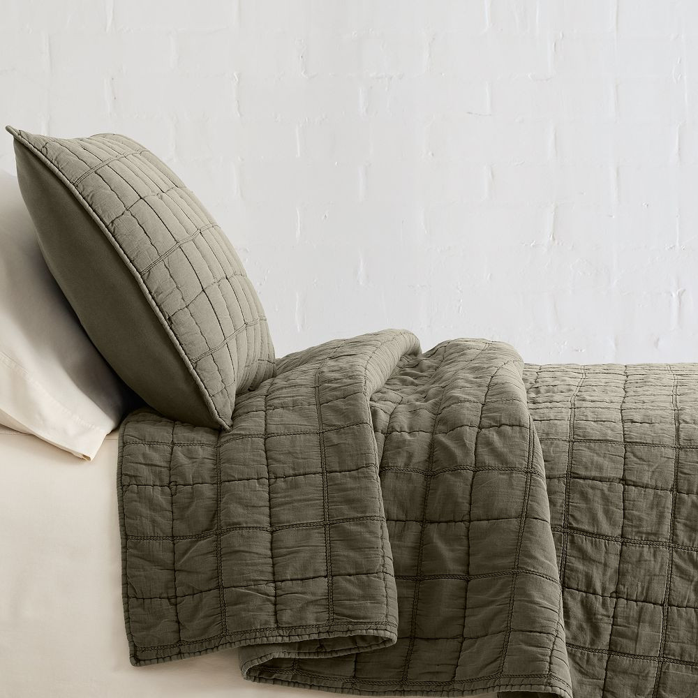 Braided Grid Quilt & Shams | West Elm (US)