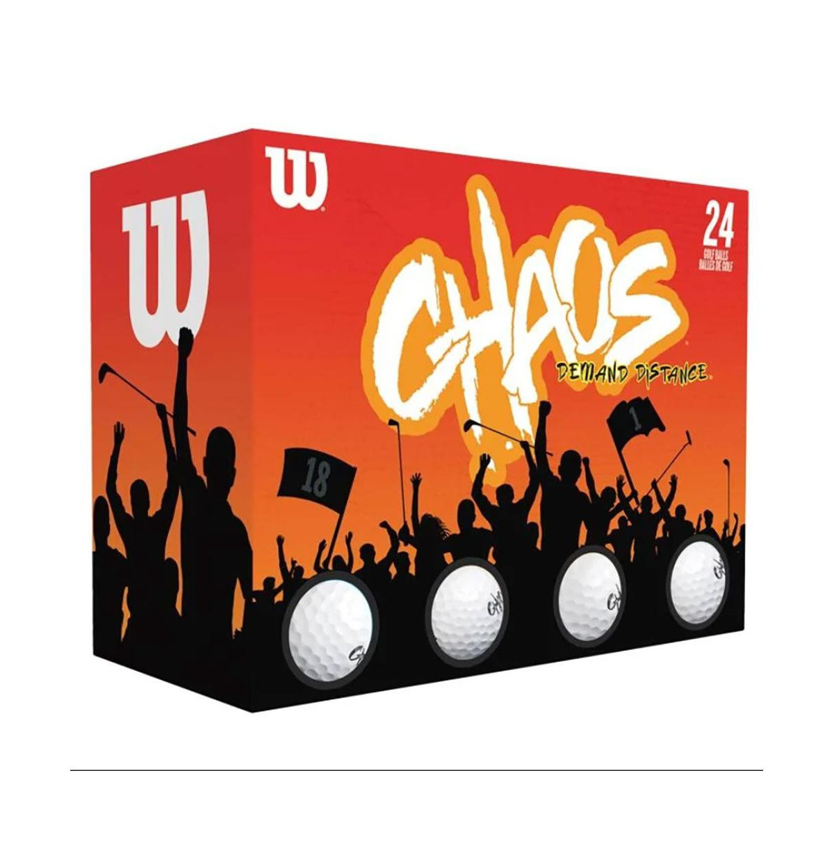 Wilson Chaos Golf Balls - 24 Pack - White | Macy's