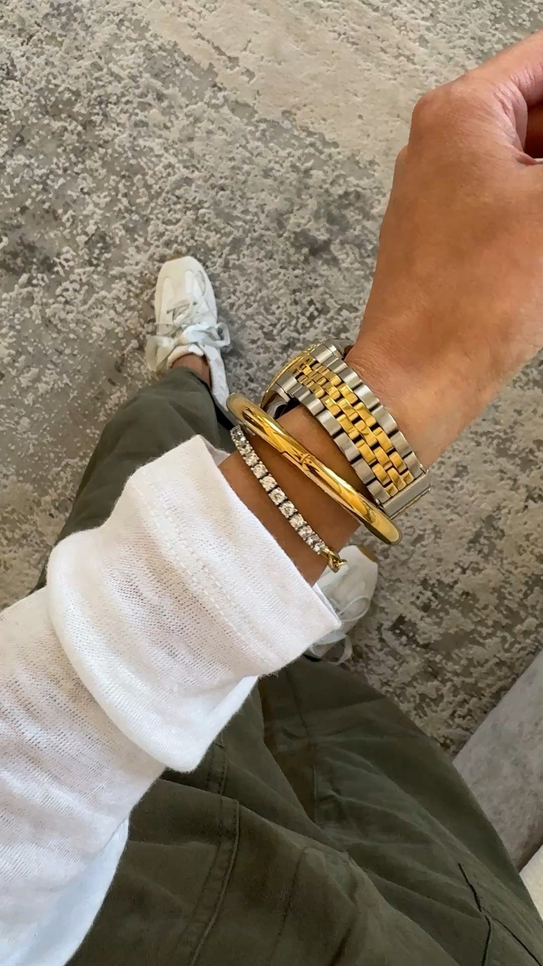 Everyday casual Spring outfit. 
Olive pants + linen long sleeve t-shirt + denim jacket. 
Ballet sneakers + delicate statement jewelry + convertible crossbody bag. 

Exact items:
-Olive pants @Pistola Denim are a good alternative to jeans. Slight barrel cut and adjustable waist. Size down. 
-Linen long sleeve tee @jcrew is a good everyday option if you like linen. Relaxed fit with a modern feel. True to size. 
-Denim jacket @levi is a good oversized option; true to size. Ideally I would like a shorter jacket with these pants; linking some I would consider if I was buying new. 
-Ballet sneakers true to size. 
-Delicate heart necklace is one of my favorite everyday purchases for Spring and Summer. Tennis necklace and tennis bracelet have an edgy feel with the combo chain link detail. Cuff bracelet for casual outfits and dressy outfits  
-Mid-luxury bag @Strathberry can be carried with the crossbody or top handle straps. 


Comment SHOP below to receive a DM with the link to this post on my LTK ⬇ https://liketk.it/60Hl8 #ltkover40 #ltkootd

#LTKOver40 #LTKootd