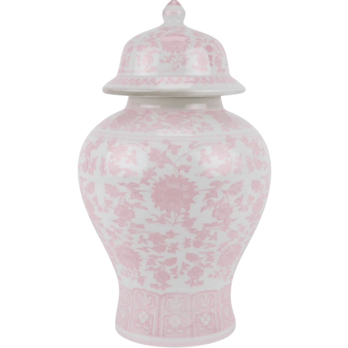 Small Pink & White Floral Porcelain Ginger Jar | The Well Appointed House, LLC
