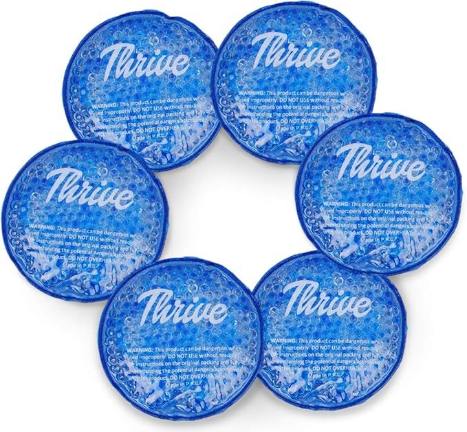 Round Hot & Cold Packs (6 Pack) - Heat or Ice Therapy - Small Flexible Reusable Gel Beads with Cl... | Amazon (US)