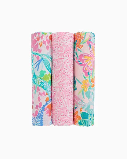 Girl's Lilly Pulitzer x Pottery Barn Kids Swaddle Set | Lilly Pulitzer