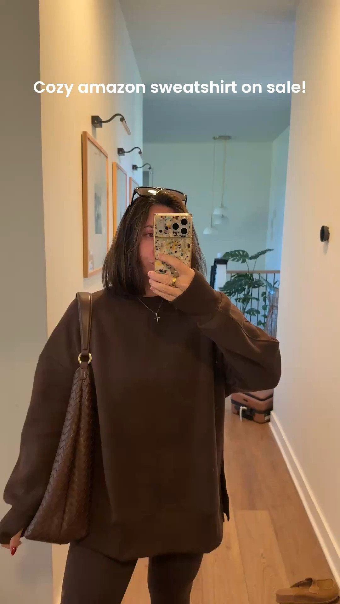 The cutest oversized fall sweatshirt for under $30 - comes in tons of colors I did a L for oversized look!