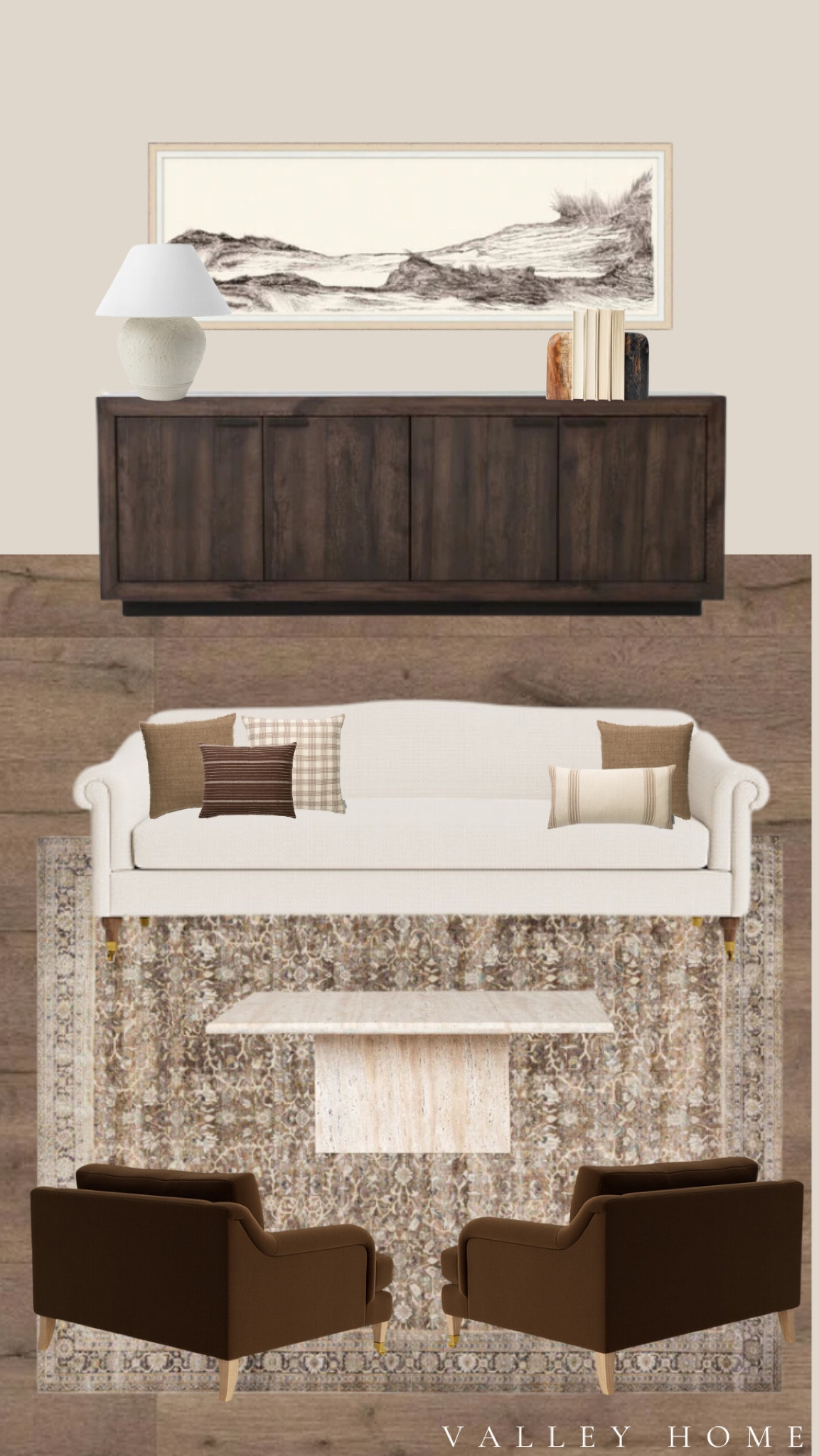 Warm neutral cozy living room. All items from McGee & Co.

#LTKhome