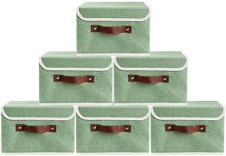 6x Large Foldable Storage Bin Organizer Boxes Fabric Shelf Baskets Drawer Cubes BrandMagaz Storag... | Amazon (US)