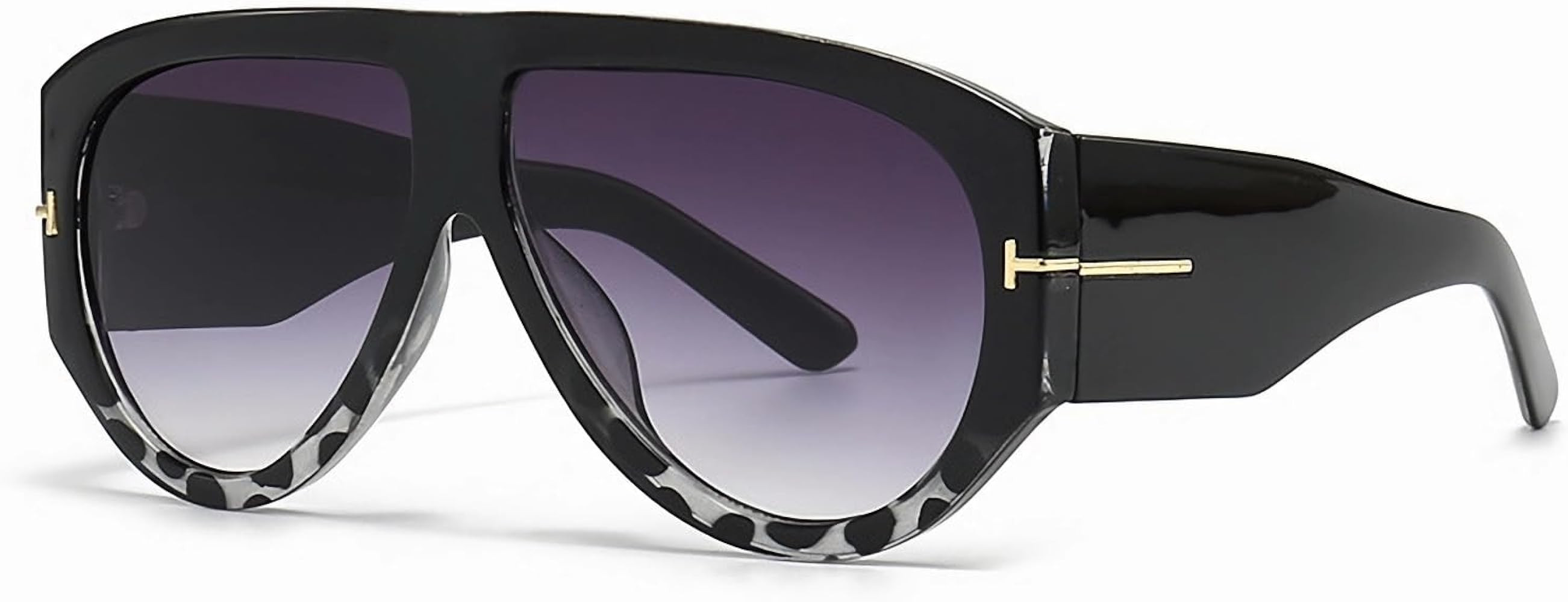 Trendy Retro Oversized Aviator Sunglasses for Women Men 70s Unique Luxury Thick Classic Sun Glass... | Amazon (CA)